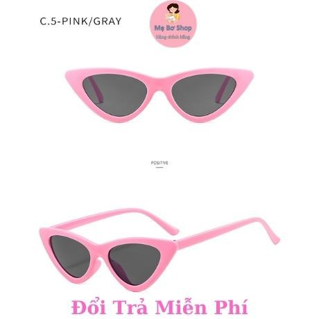 Kính Mắt Xếch Nhọn Nhiều Màu