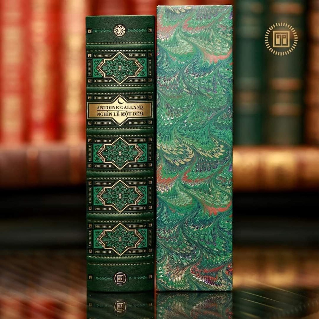 Sách - Nghìn Lẻ Một Đêm - Antoine Galland (Bình Book) - Ấn Bản Giới Hạn S895 - Bìa Da Cao Cấp