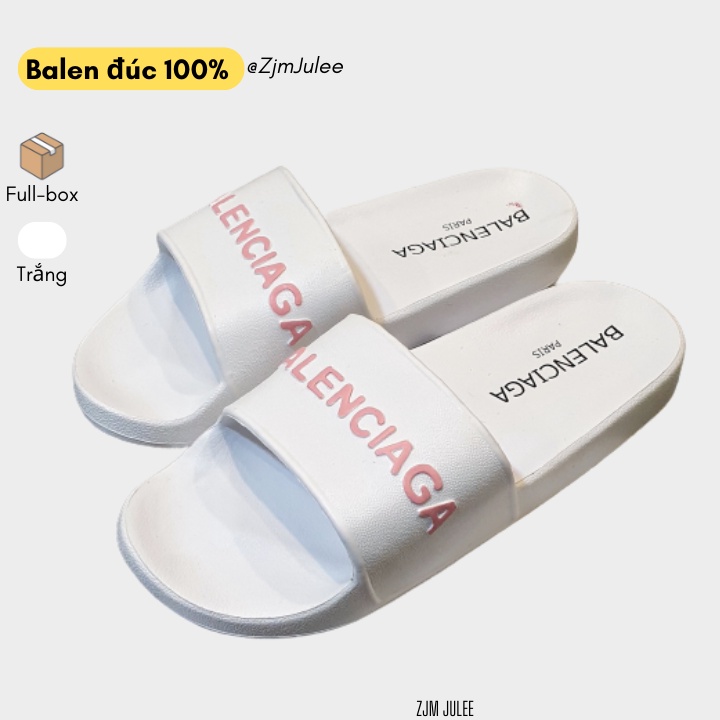 [FullBox] Dép nữ nam đúc nguyên khối BL (MÀUTRƠN) chữ nổi cao cấp - Dép quai ngang siêu nhẹ