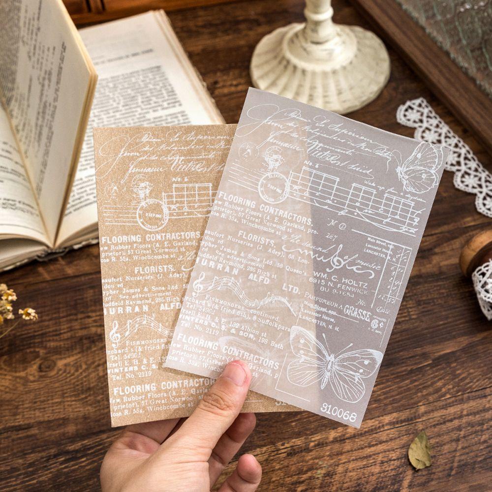 Bộ 9 Giấy Note Trang Trí Sổ Tay DIY Phong Cách Vintage