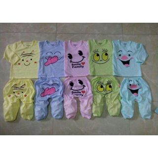 Set 5 bộ bé gái mặt cười đẹp