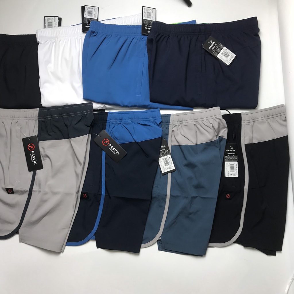 Quần đùi nam FASVIN vải gió siêu nhẹ thể thao khỏe khoắn, vận động thoải mái -Q21448- Q22498