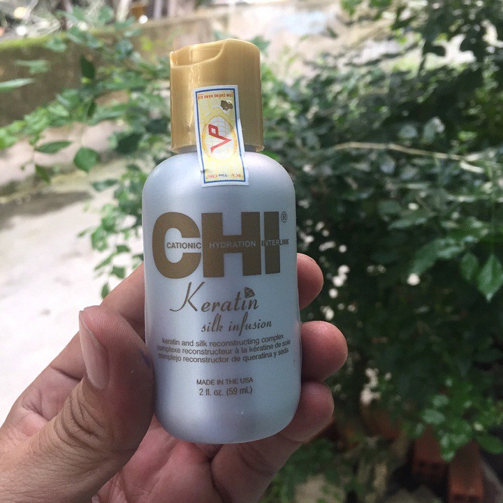 #chi_usa Tinh Dầu Dưỡng Tóc CHI Keratin Silk Infusion Mỹ (59ml) [Sale giá chuẩn]