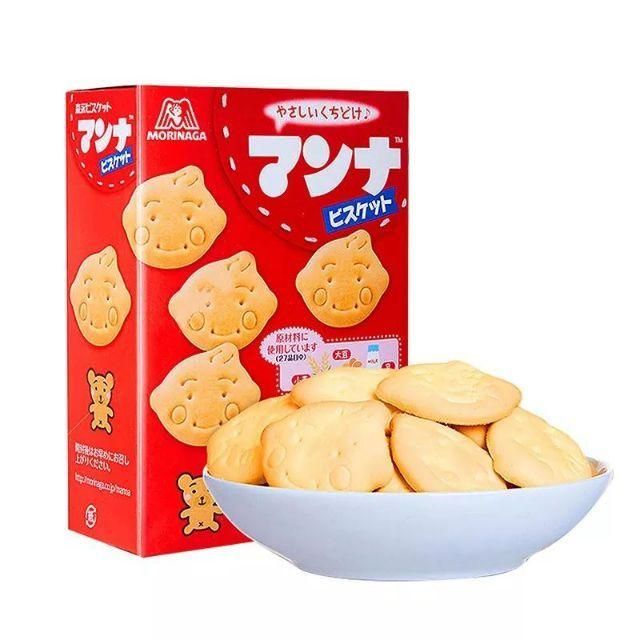 HSD 07/2023 Bánh Quy Morinaga Nhật Bản Hình Mặt Cười 9 Tháng 86g