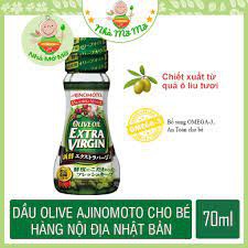 Dầu Olive Extra Virgin Nhật 70g date mới 2022 cho trẻ từ 6 tháng tuổi ăn dặm