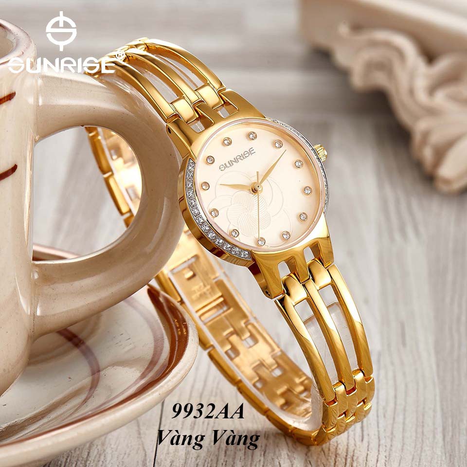 Đồng hồ nữ siêu mỏng Sunrise 9932AA Đính đá kính Sapphire chống xước - Fullbox chính hãng | BigBuy360 - bigbuy360.vn