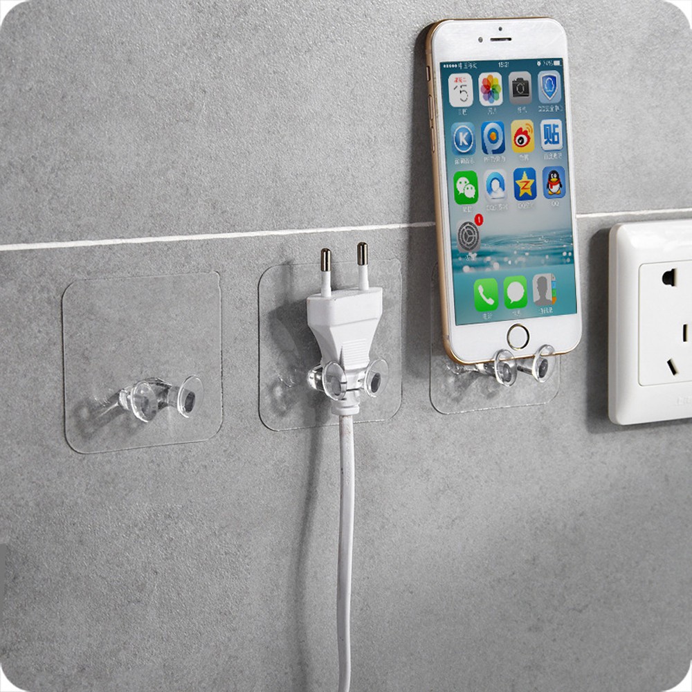 2 Móc Treo Phích Cắm Điện Dán Tường