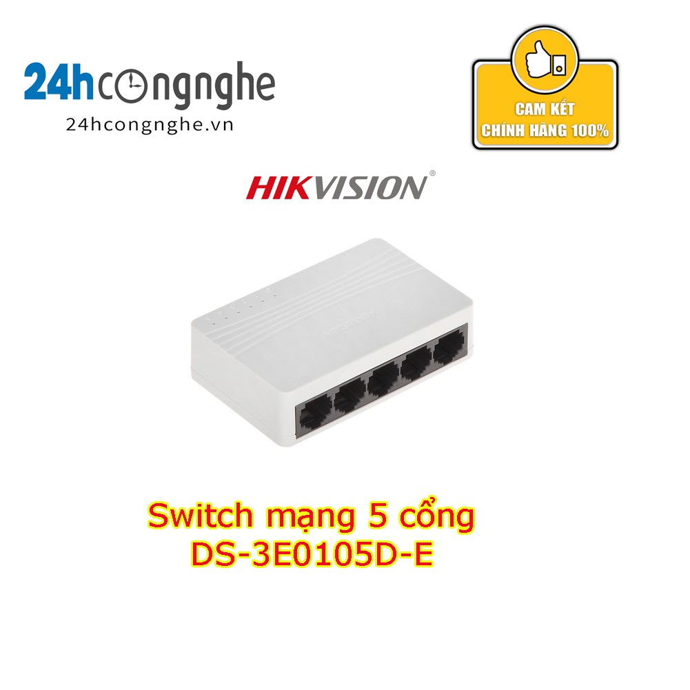 Switch mạng 5 cổng 100M, DS-3E0105D-E