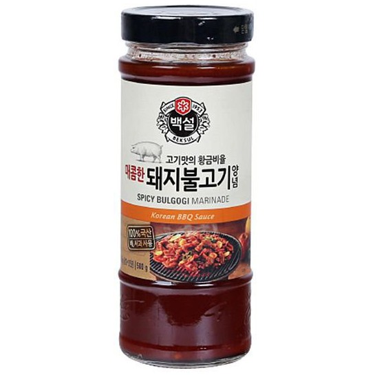Sốt ướp thịt heo BBQ Hàn Quốc Beksul hũ 500G