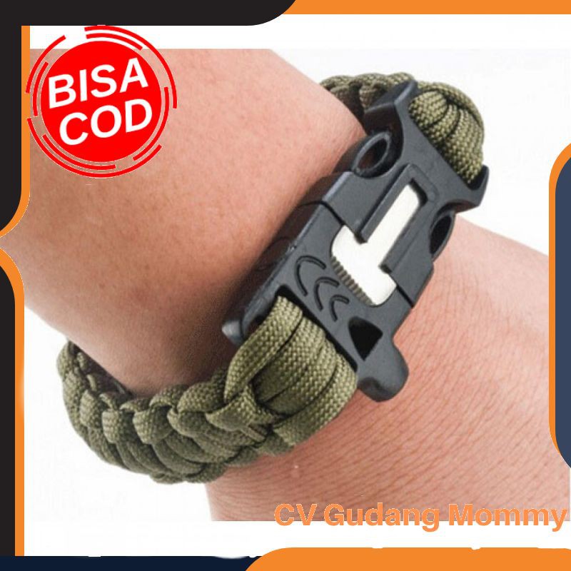 Vòng Tay Paracord Sinh Tồn Kèm Đánh Lửa Imsk03