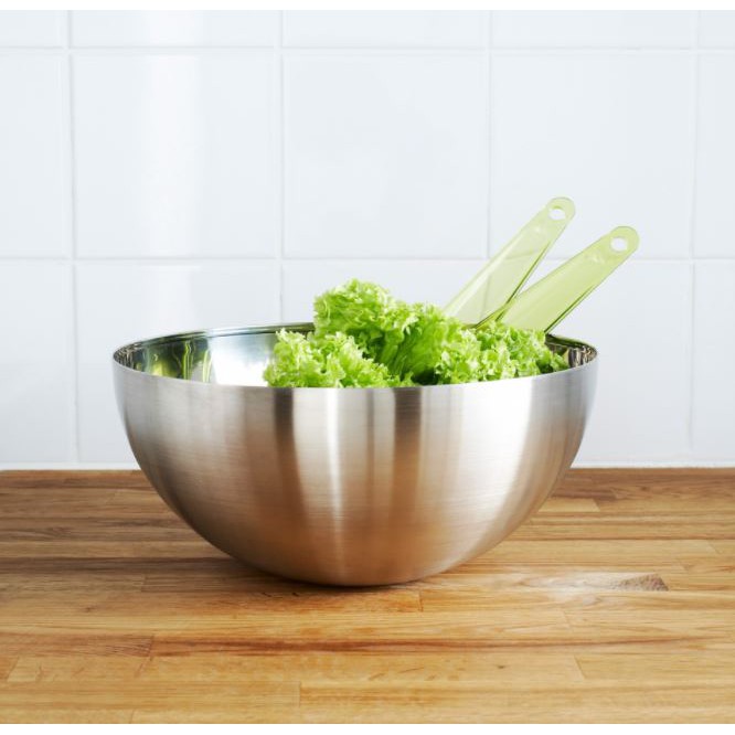 Bát inox trộn salad Ikea Blanda Blank Thuỵ Điển 20 cm