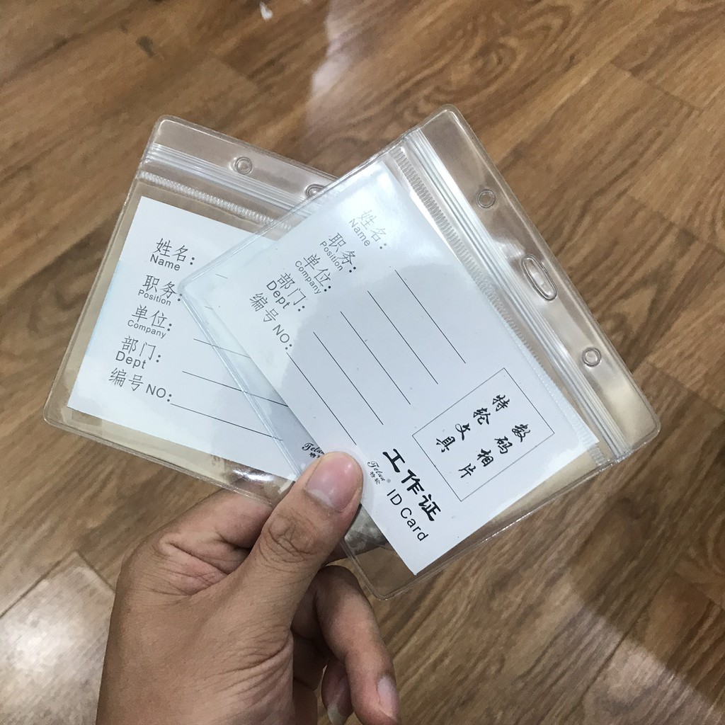 20 Chiếc bao đựng thẻ, bảng thẻ, thẻ học sinh sinh viên, cán bộ công nhân viên kiểu ngang