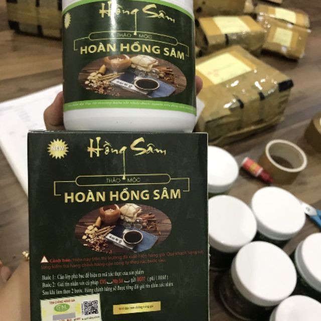 Tăng Cân Đông Y Hoàn Hồng Sâm 1 hộp 60V/15 ngày (1 Liệu Trình 3 Hộp ) | BigBuy360 - bigbuy360.vn