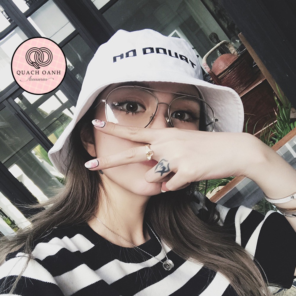Mũ bucket tai bèo vành cụp chữ No Doubt unisex – MU53