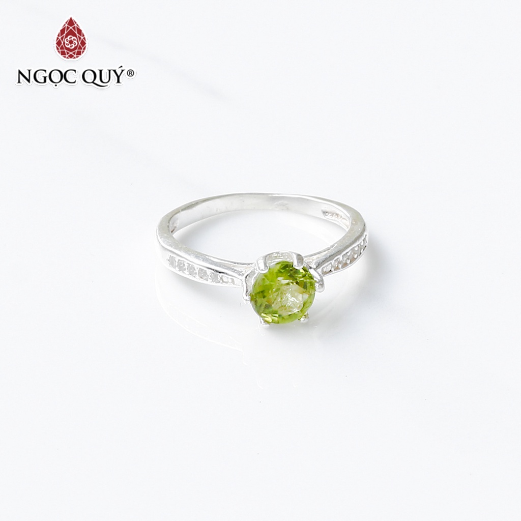 Nhẫn bạc mặt đá Prd - Ngọc Quý