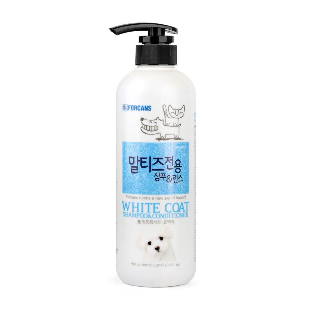 Dầu Gội Và Xả Dành Cho Chó Lông Trắng Forpet (550ml)