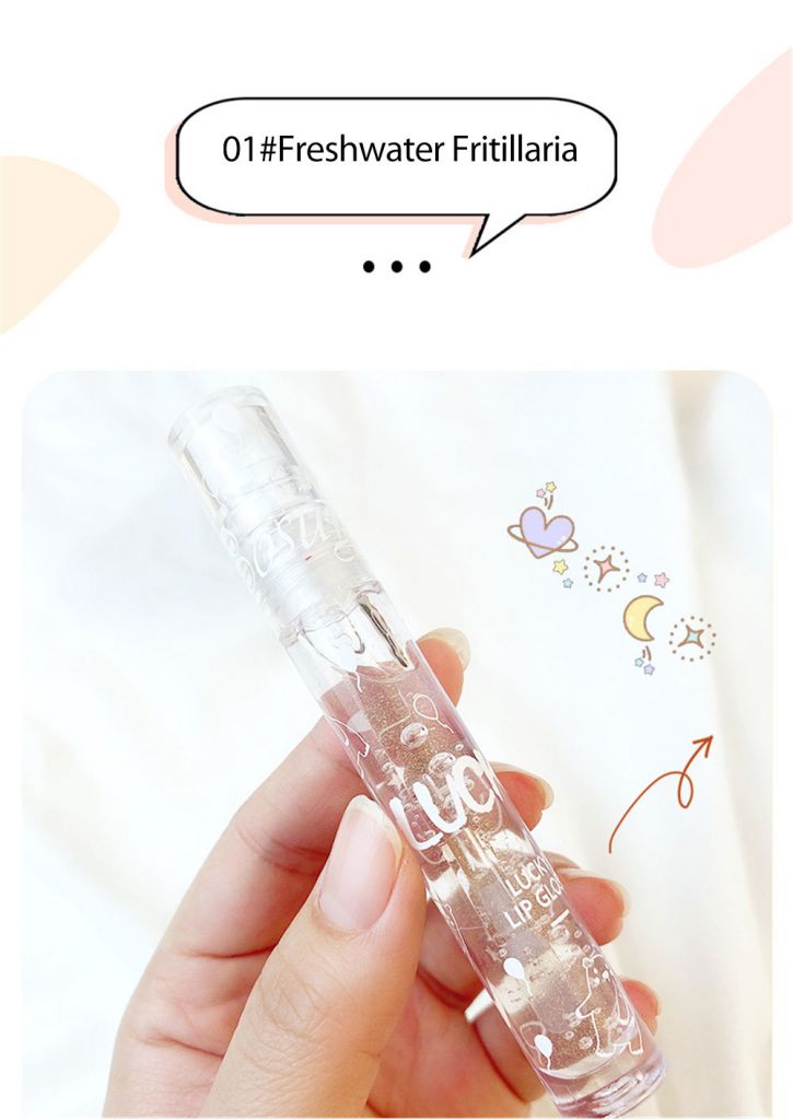 (Hàng Mới Về) Son Bóng Dưỡng Ẩm Chống Dính Thiết Kế Vỏ Đính Đá Lấp Lánh | BigBuy360 - bigbuy360.vn