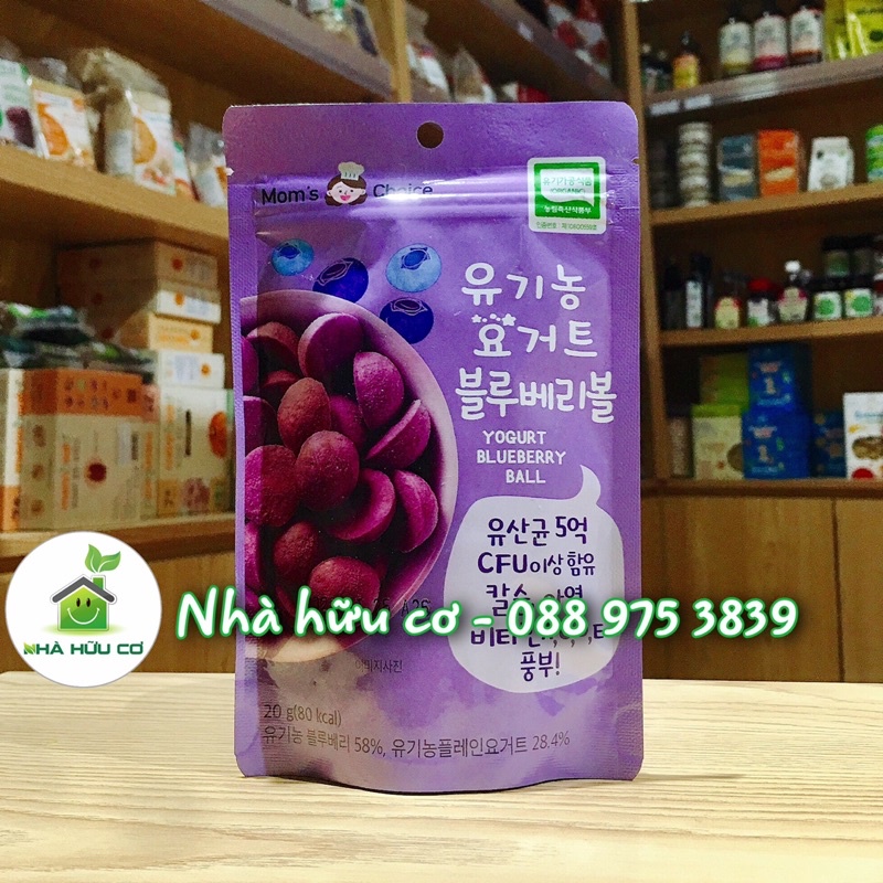 MOM'S CHOICE - Sữa chua khô sấy lạnh hữu cơ cho bé từ 7tháng 20gram - Date: 6/2024 - Nhà hữu cơ