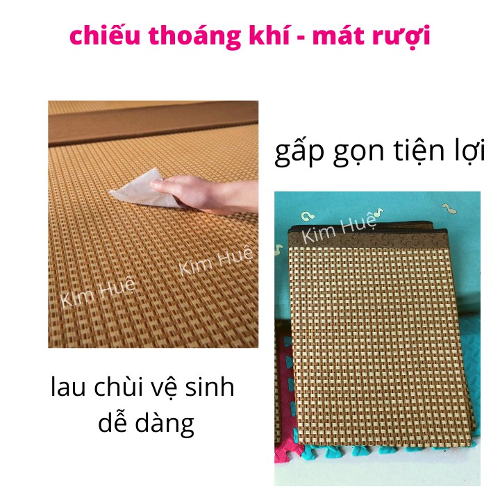 Chiếu mây điều hòa  cao cấp hàng loại 1 dày, may kĩ thoáng khí mát rượi - Trang Trí Kim Huệ