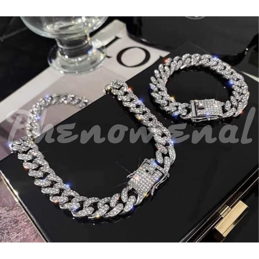 [GIÁ HUỶ DIỆT] DÂY CHUYỀN CUBAN ĐÍNH ĐÁ V1