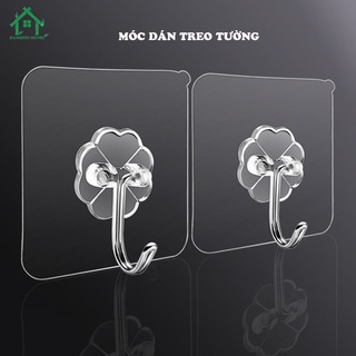 Móc dán tường treo quần áo siêu dính siêu chắc đa năng Bamboo Home