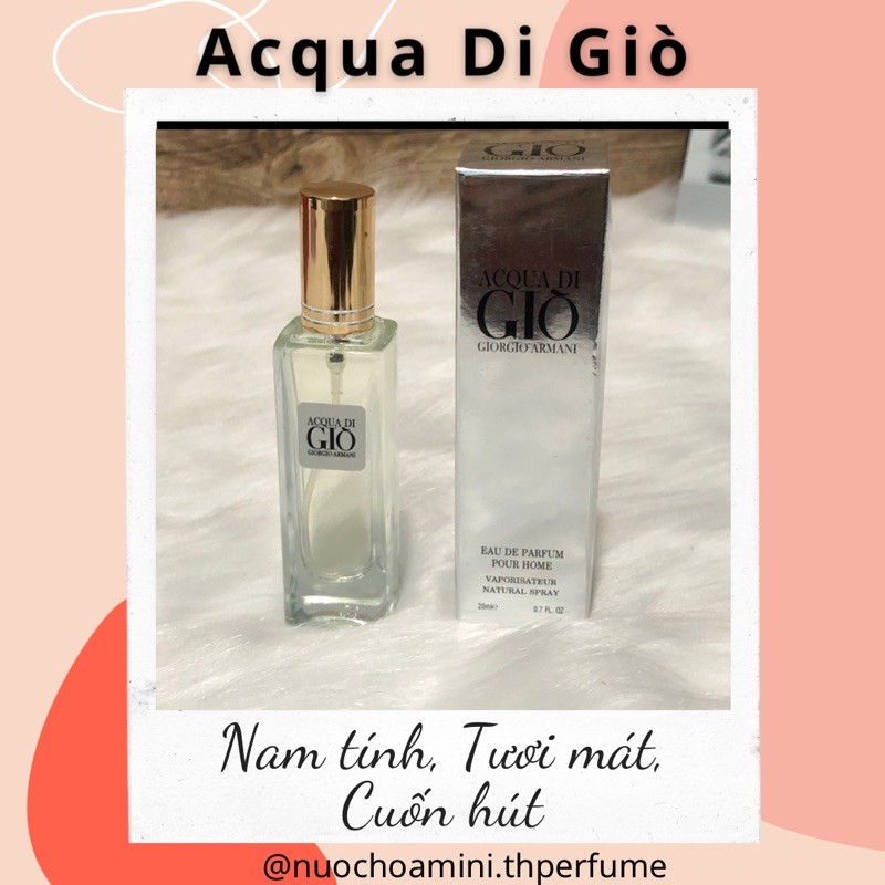 Nước Hoa Nam Acqua Di Giò 20ml ( Mẫu 5d) | BigBuy360 - bigbuy360.vn