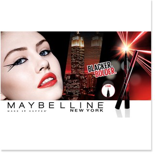 [Mã giảm giá sỉ mỹ phẩm chính hãng] Kẻ Mắt Nước Màu Đen Maybelline Hyper Sharp Laser Black Hyper Sharp Power 0.5g