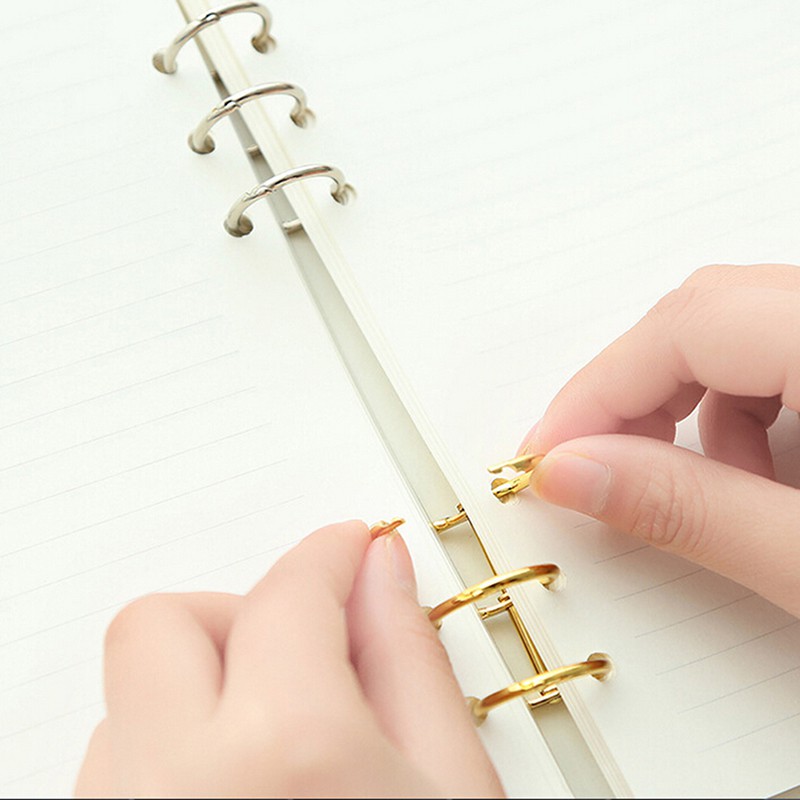 Còng kim loại đóng giấy rời sổ tay tiện dụng