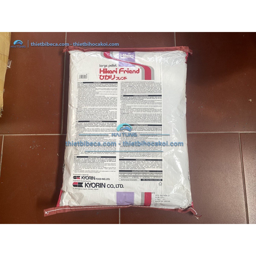 Thức Ăn Cao Cấp-Cám Cá Hikari Friend Bao 10KG Dành Cho Cá Koi- Cám nhật đảm bảo chất lượng không gây vàng, đục nước
