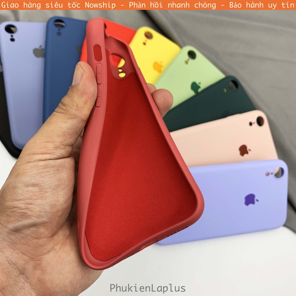Ốp lưng chống bẩn iPhone XR có hình táo full viền bảo vệ camera toàn diện
