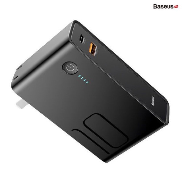 [Mã 253ELSALE hoàn 7% đơn 300K] Củ sạc kiêm dự phòng sạc nhanh 2 trong 1 baseus 10000 mah