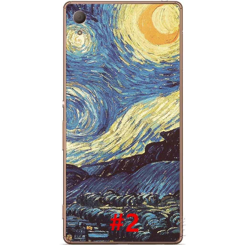 Ốp điện thoại TPU mềm họa tiết tranh Van Gogh cho Sony Xperia XA3/XA2 Ultra /Xperia 10 Plus/XA1 Plus