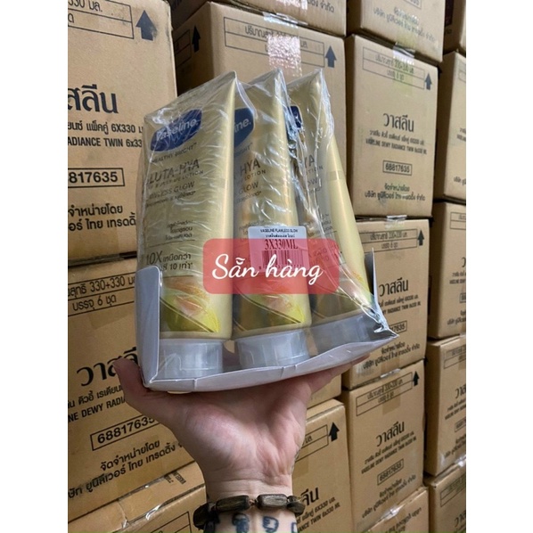 [HÀNG CHÍNH HÃNG] Sữa dưỡng thể Vaseline Healthy Bright Gluta HYA