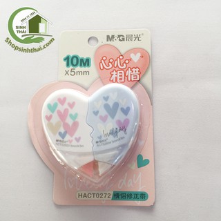 Bộ 2 cái bút xóa kéo hình trái tim