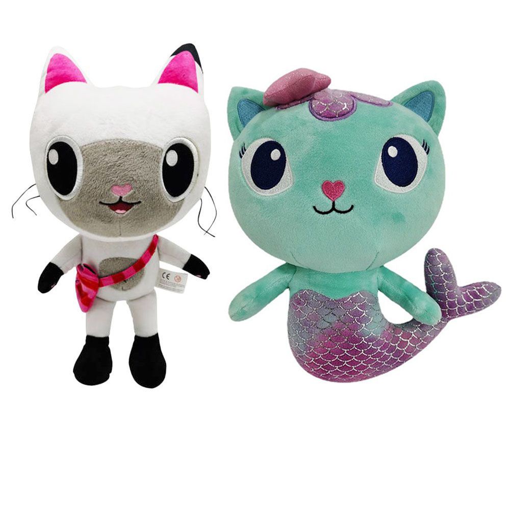 Thú Nhồi Bông Hình Mèo Tiên Cá 25cm
