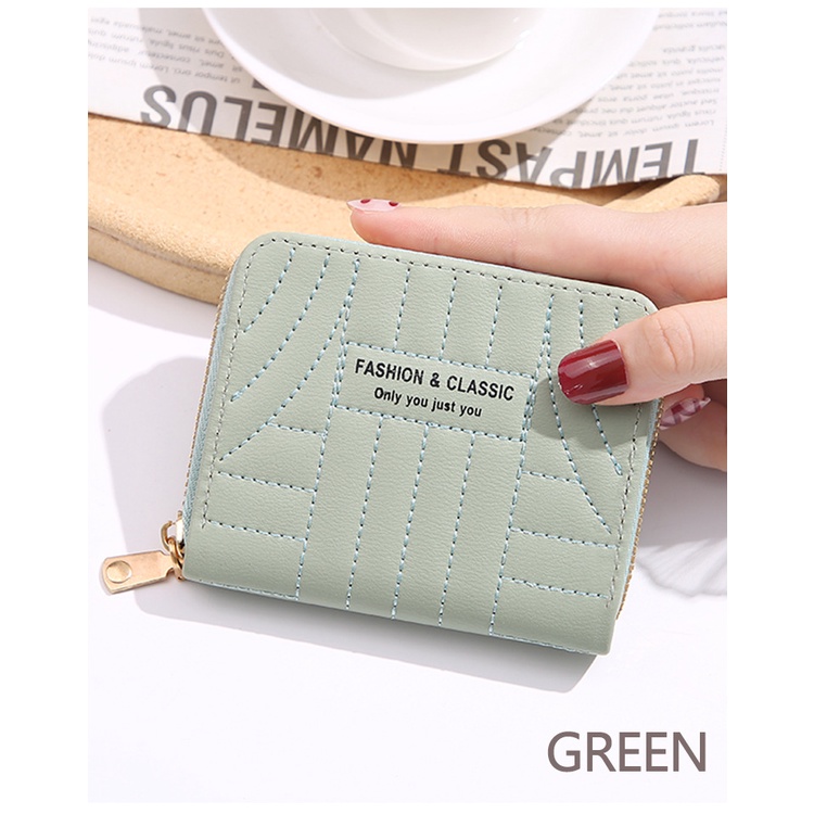 Ví Bóp nữ mini khóa kéo trần trám siêu xinh BAG U VMT32