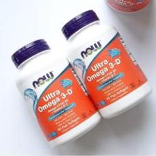 Ultra Omega 3 Kết Hợp Vitamin D Tăng Sức Đề Kháng Và Bảo Vệ Xương Khớp Now Ultra Omega 3 với Vitamin D (90 Viên)