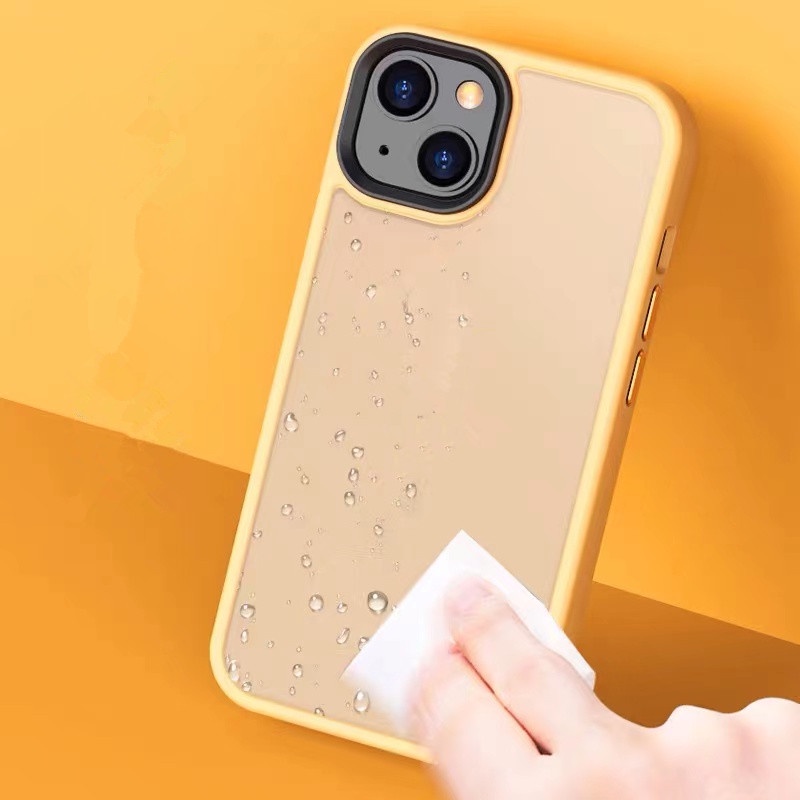 Ốp Điện Thoại acrylic Chống Sốc Màu Kẹo Cho iPhone 13 Pro max 12 Pro max 11 Pro max