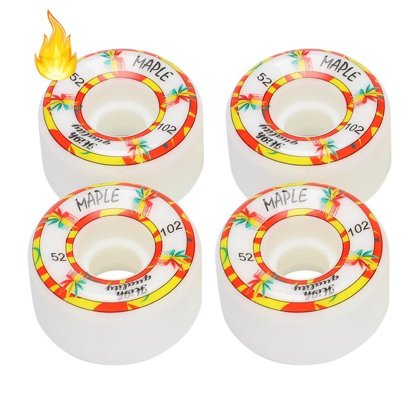 Bộ 4 cái bánh xe ván trượt bằng PU 52x32mm cao cấp