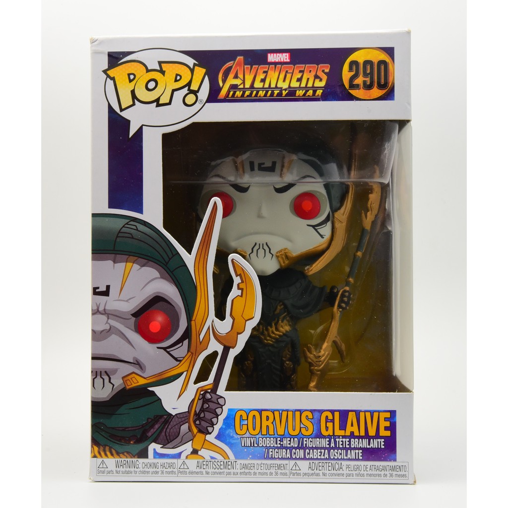 Mô hình nhân vật Funko Pop Marvel Avengers Infinity War Corvus Glaive #290
