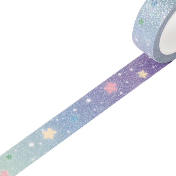 Băng Keo Dán Trang Trí ARTBOX Hàn Quốc Màu Gradient Phối Kim Tuyến Họa Tiết Ngôi Sao