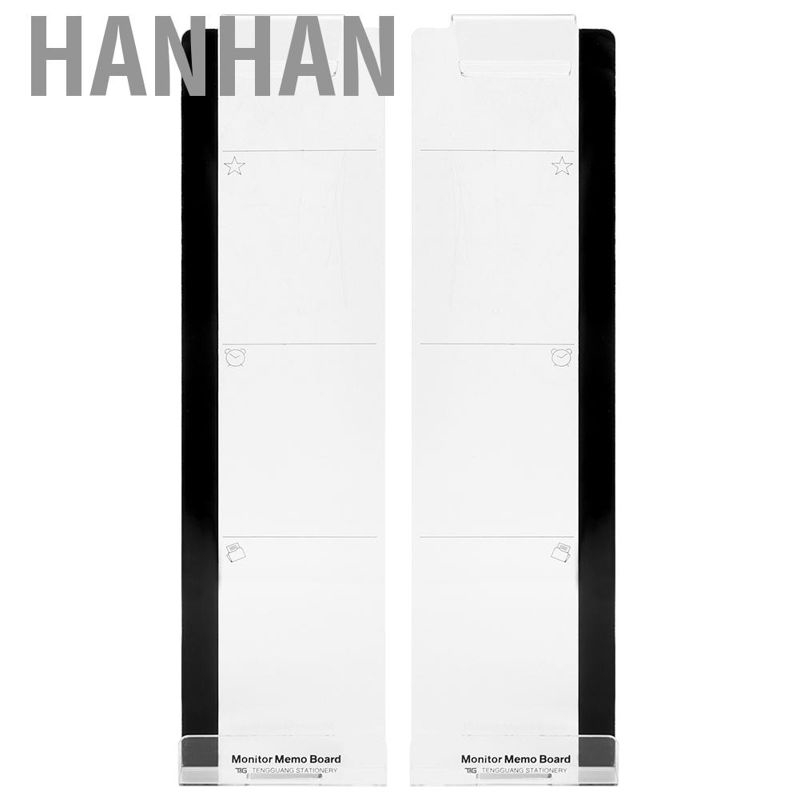 Bảng ghi chú bằng acrylic dán bên hông màn hình máy tính