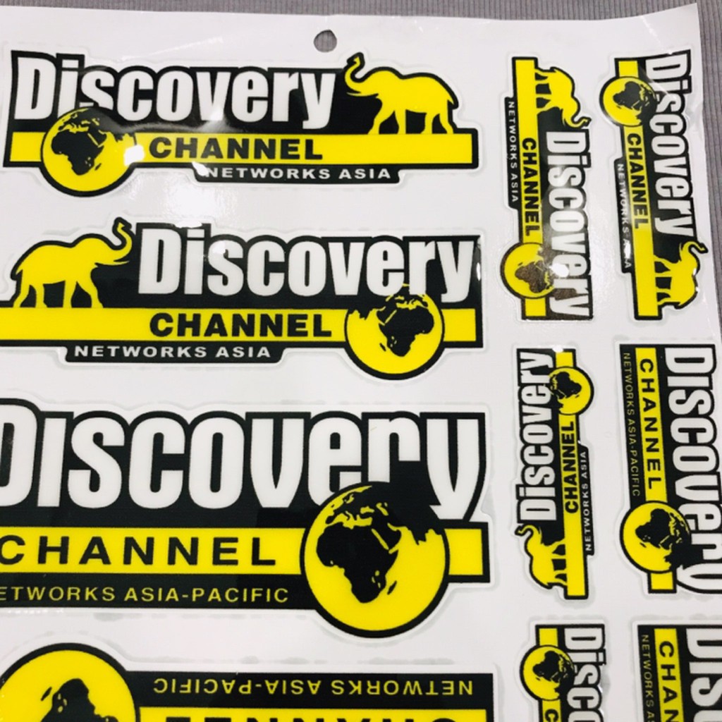 Tấm tem nổi hình mẫu Discovery bao dính sắc nét lựa chọn mới cho các bạn yêu kênh động vật hoang dã