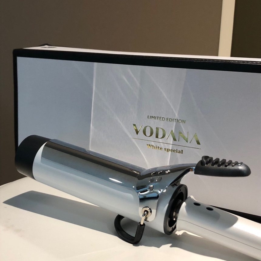 VODANA Máy uốn tóc 36mm 40mm Hàn Quốc Glam wave curling iron_White