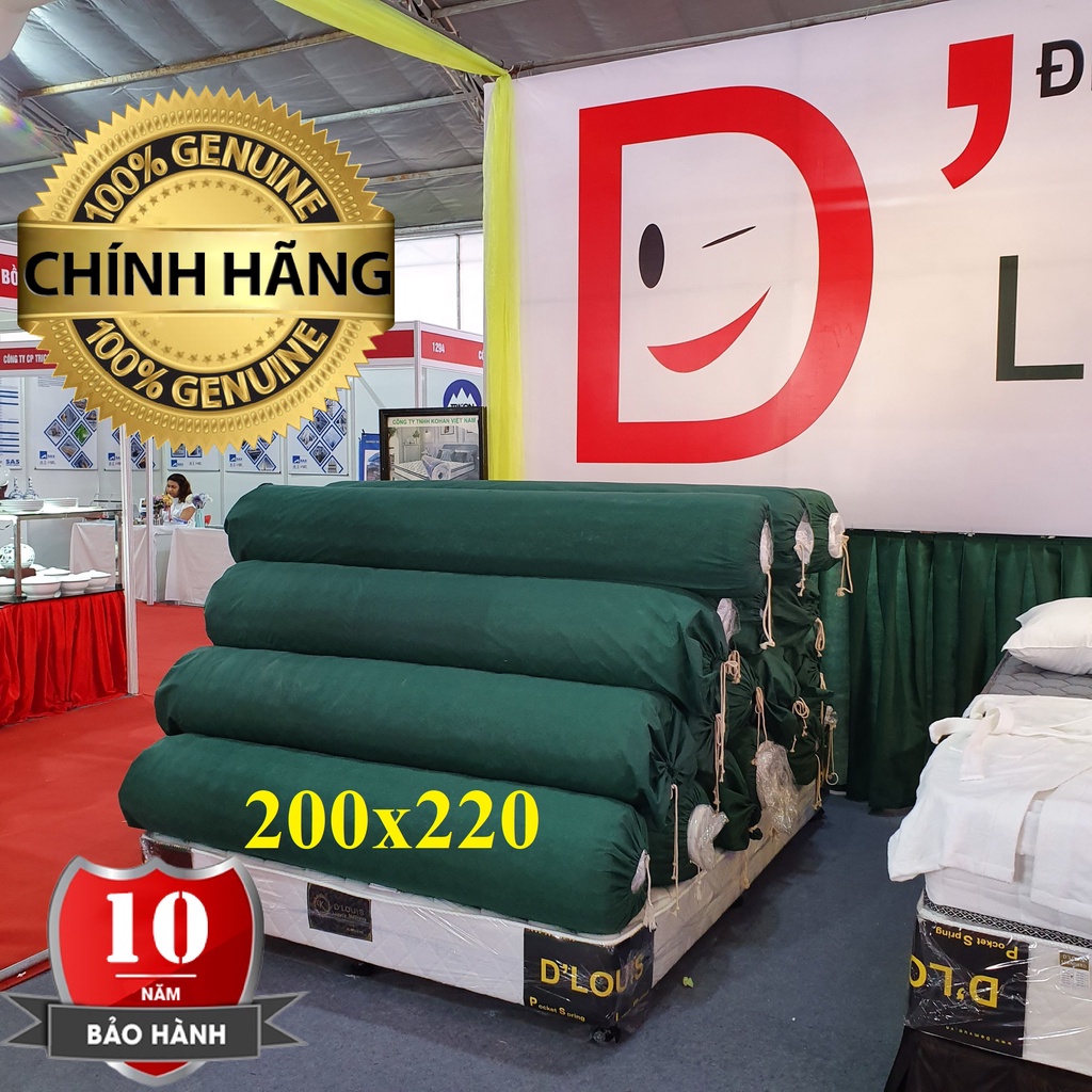 Đệm 2mx2m2 lò xo túi độc lập cuộn gọn Kohan D'Louis