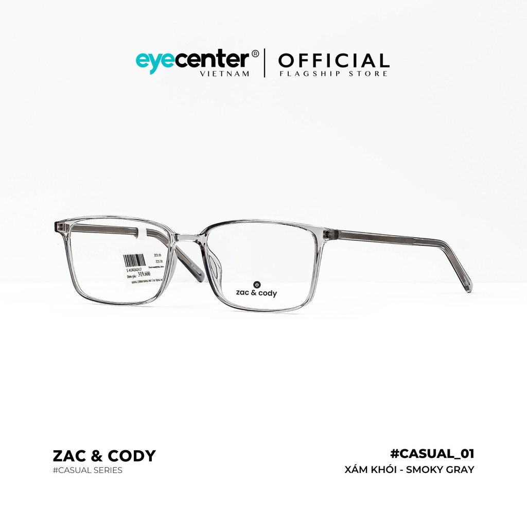 Gọng kính vuông nam nữ chính hãng C01S by Zac & Cody nhập khẩu Eye Center Vietnam