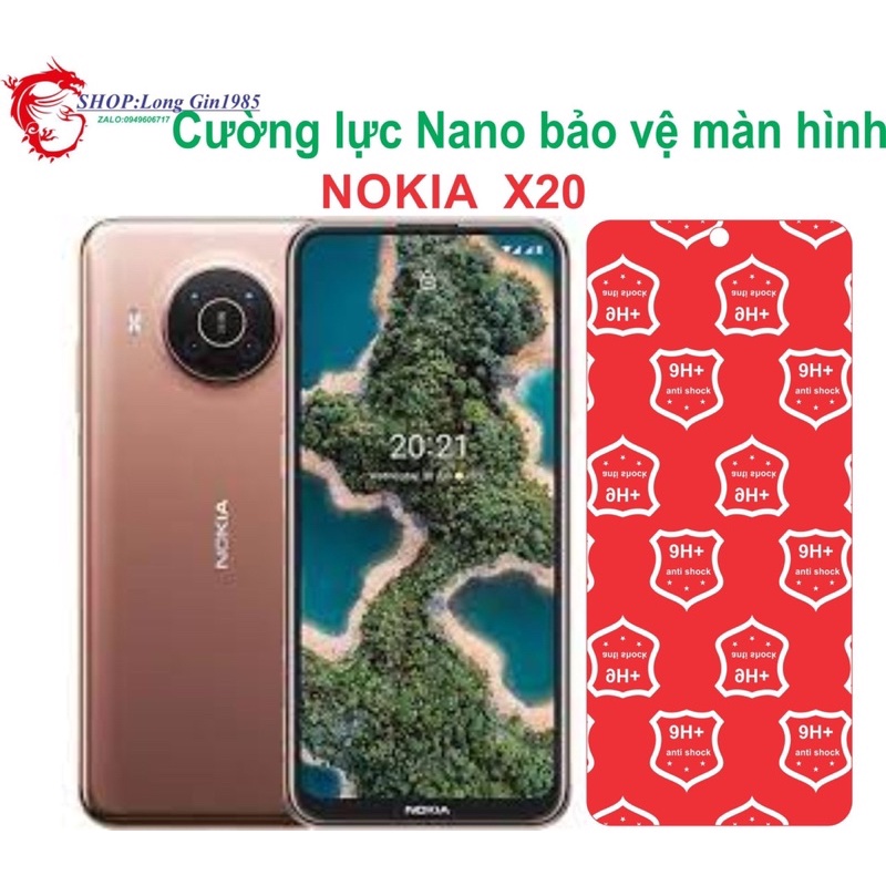 Nokia X20 Cường lực Nano chống va đập chống trầy xước tốt