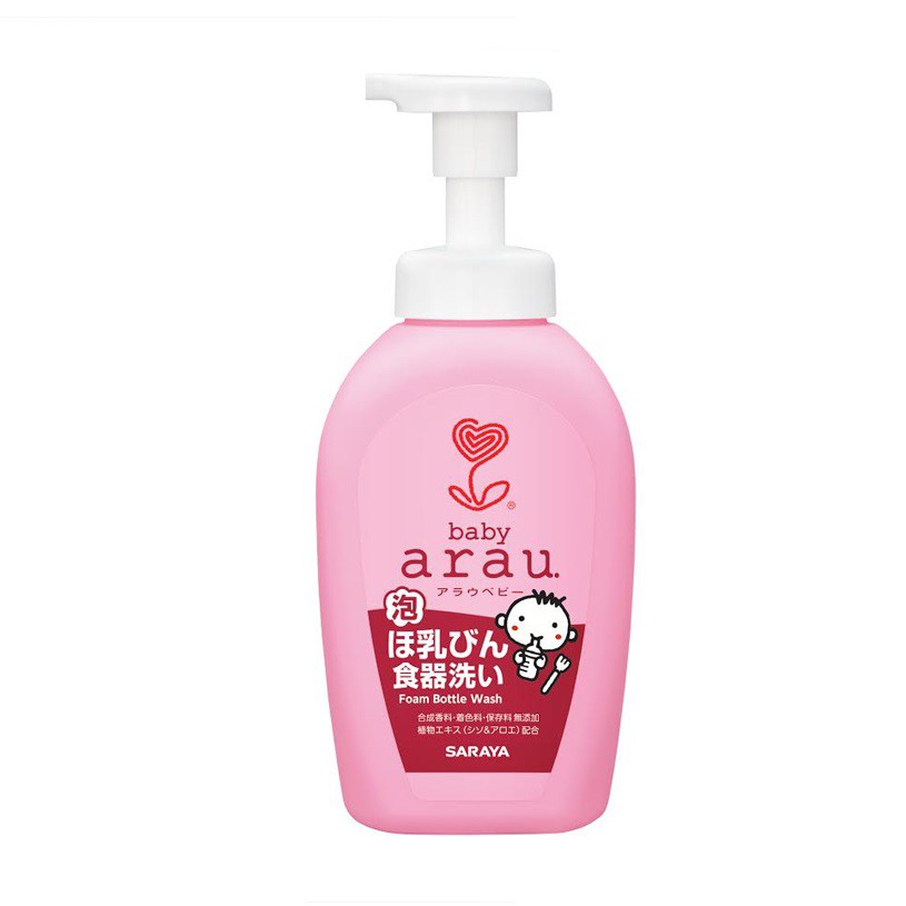 Nước rửa bình sữa cho trẻ Arau Baby bình/túi 450/500ml