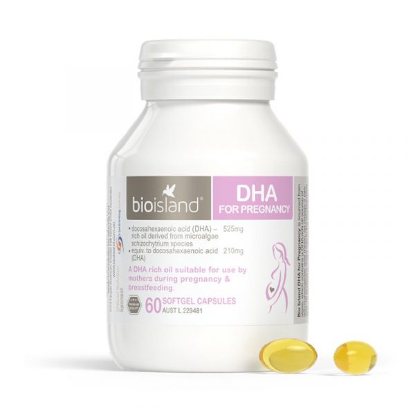 Bio Island DHA for Pregnancy – Viên uống bổ sung DHA cho mẹ bầu 60 viên