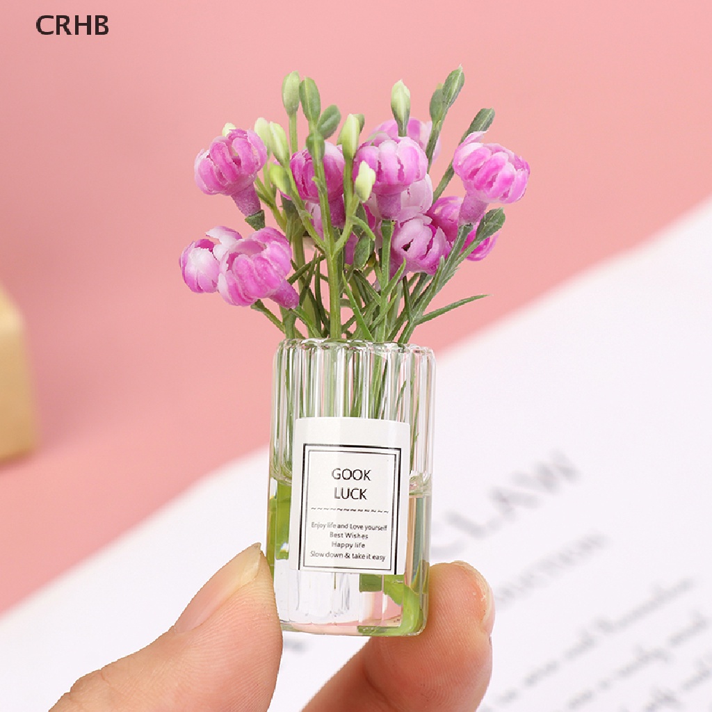 Chậu Hoa Nhài Trang Trí Nhà Búp Bê Tỉ Lệ 1: 12 Mới